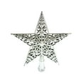 thumbnail image 5 of Hvmvliv Hollow Star Christmas Tree Topper Christmas Five Pointed Star Tree Top Ornament 3D Star Xmas Treetop Decoration for Christmas Party Silver, 5 of 7