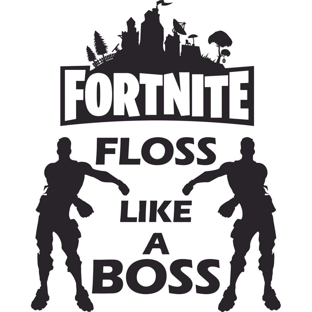 Fortnite Video Game Floss Like A Boss Customized Wall Decal Custom