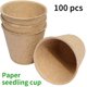 thumbnail image 2 of Ollas biodegradables de 100 piezas, olla de plántulas biodegradable, macetas de fibra sin turba, taza de siembra biodegradable, 8cm, redonda, herramientas de jardinería para el hogar Feliz Sencillez, 2 of 5