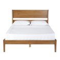 thumbnail image 5 of Walker Edison Malyn Queen Solid Wood Modern Platform Bed in Caramel, 5 of 5