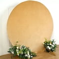 thumbnail image 4 of BalsaCircle 7.5 feet Champagne Soft Velvet Round Backdrop Stand Cover Wedding Birthday Party Photo Booth, 4 of 7
