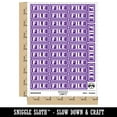 thumbnail image 2 of File Double Border Sticker Set - Purple - Matte Finish - 1.5" Small, 2 of 7
