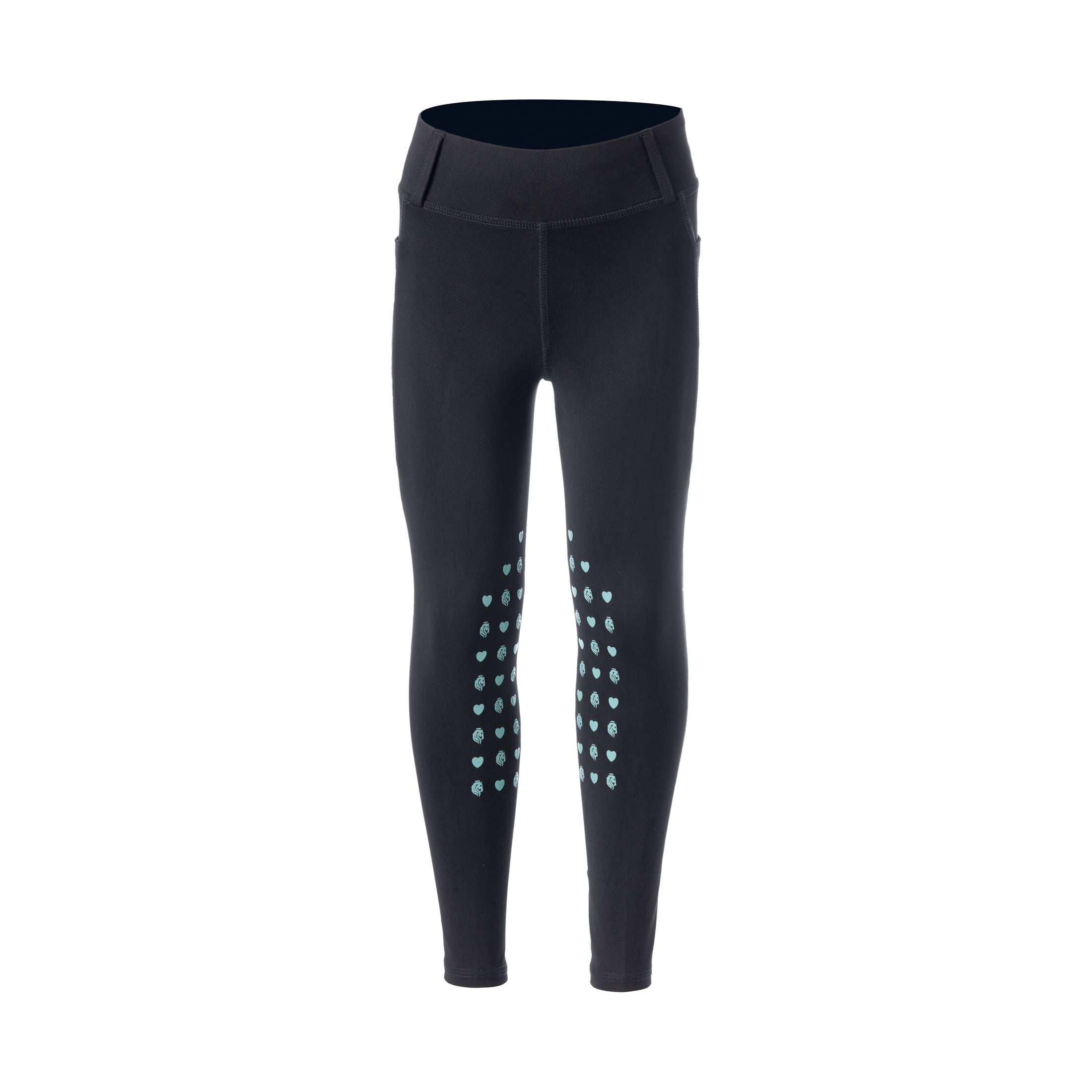 Equinavia Classic Kids Silicone Knee Patch Horse Riding Pants | Equestrian Breeches Unisex Schooling Tights for Girls, Boys