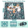 thumbnail image 2 of Extra Large Picnic Blankets Waterproof Foldable (80 "x 80") Beach Blanket Waterproof Sandproof,3-Layer Thicking Mat Outdoor Packable Camping Blanket, 2 of 6