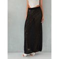 thumbnail image 6 of Michellecmm  Women's Sequins Long Skirts Low Waist Party Skirts Streetwear, 6 of 9