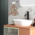 thumbnail image 5 of Kdxio Colorful Chili Hand Towel with Loop Hanging Towel Absorbent Tie Towels for Kitchen Tea Bar Bathroom Decor, 5 of 7