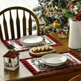 thumbnail image 7 of Smile Red and Black Buffalo Plaid Christmas Trees Placemats Set of 6, 12 x 18 Inch, 7 of 7