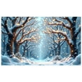thumbnail image 6 of Snow-covered Branches Winter Banner Fairy Lights Christmas Banner Winter Forest Blue Tone Snowy Tree Banner for Christmas Party Winter Celebration New Year Eve, 6 of 9