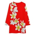 thumbnail image 4 of Aloha Hawaii. Hawaiian Island Traditional Necklace Long Sleeved Dress Dance dresses dress summer summer woman dress, 4 of 4