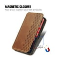thumbnail image 5 of Dteck Case for Apple iPhone 13 6.1-inch,Luxury Leather Card Holder Wallet Hybrid Rubber Flip Magnetic Case Kickstand Protective Phone Cover,Brown, 5 of 7