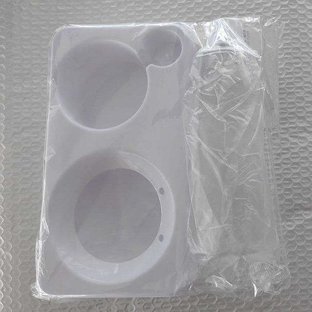 Bebedero doble para mascotas, cuenco para gatos, cuenco para agua y comida, cuenco integrado para comida para perros y gatos, cuenco antivuelco para arroz, suministros de plástico para mascotas