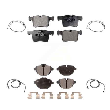 TEC Front Rear Ceramic Disc Brake Pads and Wear Sensors Kit for Car BMW X3 X4 KTW-100696