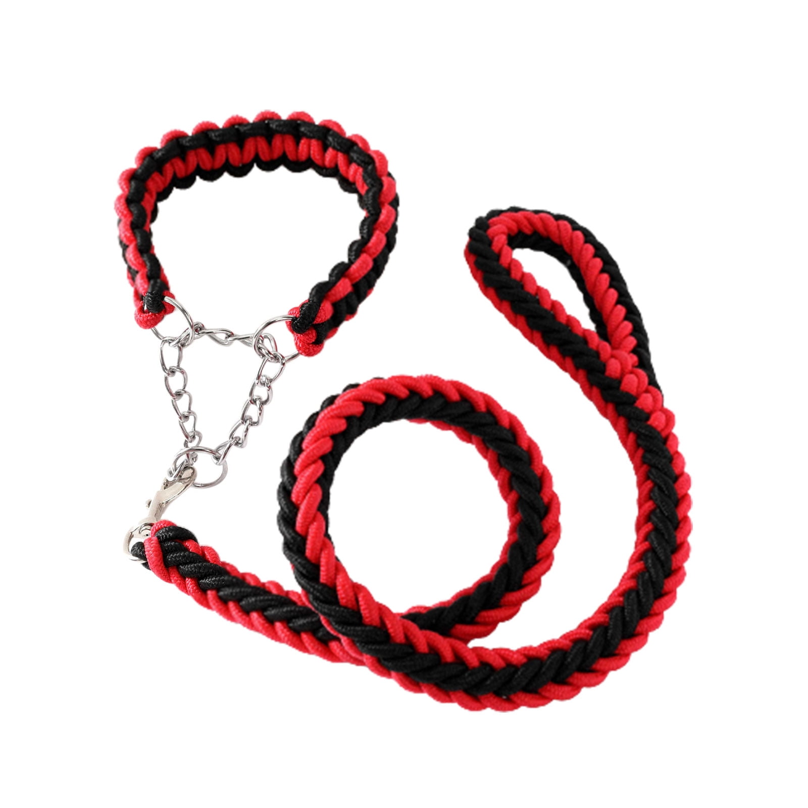 Bellaven Dog Lead Leash Double Strand Rope Large Metal Chain Buckle Pet