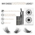 thumbnail image 2 of EASITENSION DIY Eyelash Extension, DC20&nbsp;3D Effect Glue Bonded Band Cluster Lashes Individual Lash Clusters Volume Lashes Set, At Home Eyelash Extension, C curl Lashes Pack 12mm,14mm (KIT), 2 of 3