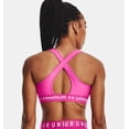 thumbnail image 4 of Top deportivo Under Armour Crossback impacto medio para mujer, rosa, 4 of 9