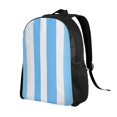 thumbnail image 3 of Single Side Full Backpack 16.1×11.8×4.5in Large Capacity Breathable Shoulder Belt Leisure Simple And Strong Bearing Capacity Skyblue Stripe_2, 3 of 8