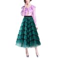 thumbnail image 3 of Txlixc Falda de TUL de estilo femenino de longitud media Txlixc  moda, 3 of 3