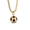 Gold with Chain, variant on Men's Women's Stainless Steel Hip Hop Sport Style Drip 3D Soccer Necklace Classic Silver Gold Model Gold without Chain