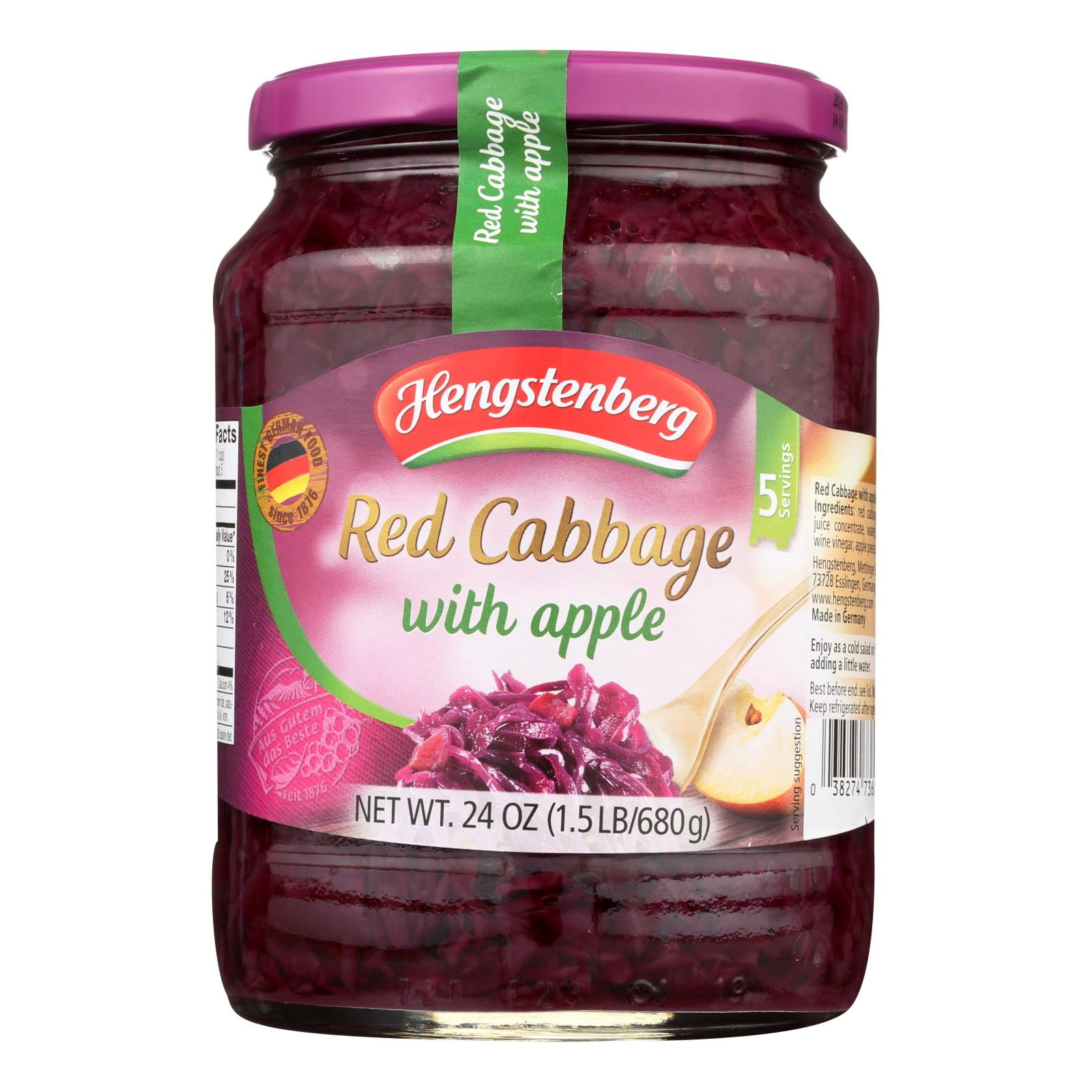 Hengstenberg Red Cabbage with Apple Case of 12 24.3 oz.