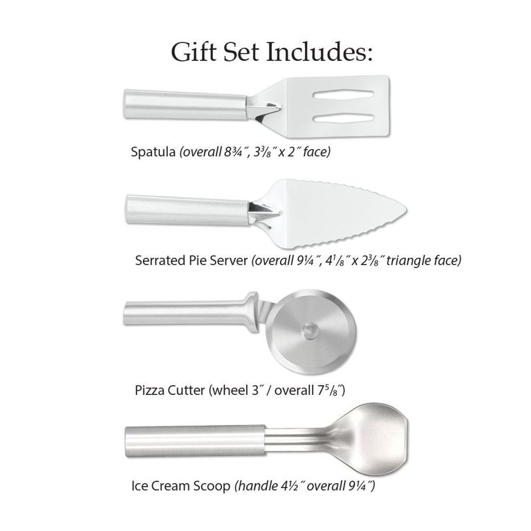 Rada Cutlery 4-Piece Kitchen Utensil Gift Set Stainless Steel Set with Aluminum