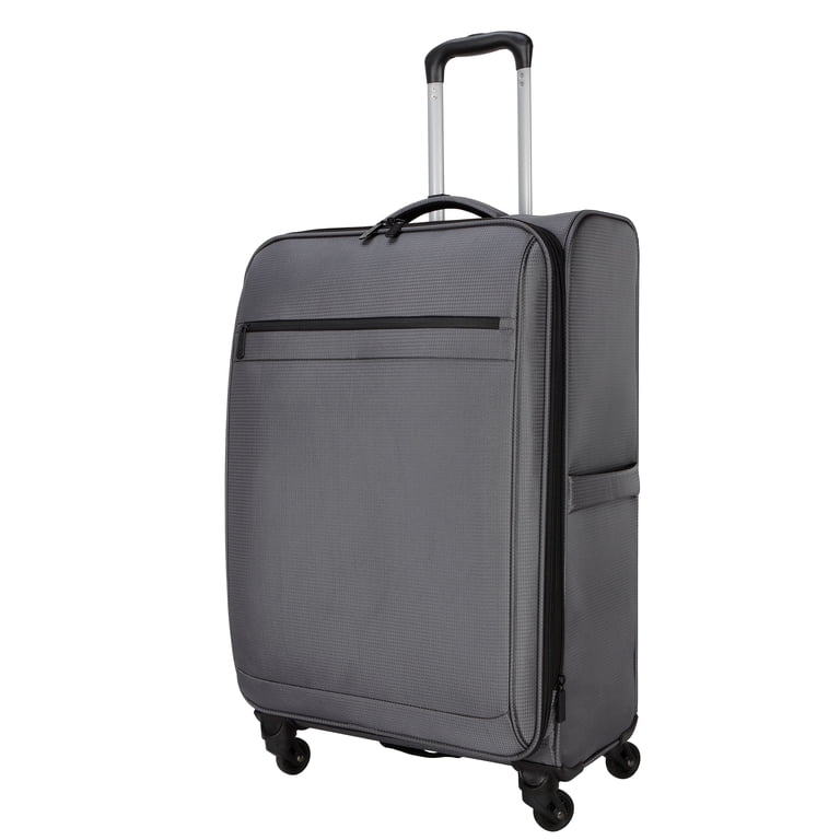 Softside Checked Luggage With Spinner Wheels Gray photo 1