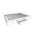 thumbnail image 6 of Nexera Twin Bed with Headboard Set in Ebony and White, 6 of 7