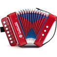 thumbnail image 1 of MUSICUBE Niños Acordeón Instrumento Juguetes 10 Teclas Botón Pequeño Acordeón para Niños y Niñas Instrumento Musical Educativo Juguetes Regalo de Navidad Elección (NEGRO), 1 of 4