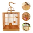 thumbnail image 4 of Shisuyan 1 Ensemble Cage à Oiseaux en Plastique Cage à Perroquet Cockatiel avec Poteau Debout Crochet Suspendu, 4 of 8