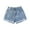 Z01-Light Blue, variant on Jkety Girls Jeans Girls Jeans Shorts Denim Elastic Waist Bottom Trendy Cotton Summer Clothes for Kids Light Blue,13-14 Years