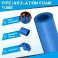 thumbnail image 3 of Uxcell Pipe Insulation Foam Tube, Foam Pipe Cover Foam Tubing for Handle Grip Support AC Unit Blue 7/8"ID x 3.28Ft, 3 of 7