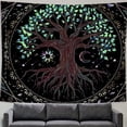 thumbnail image 3 of Tapestry Tree Of Life para pared, 150 x 150 cm, microtela de fibra, 3 of 3