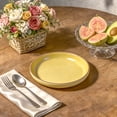 thumbnail image 3 of 20-Piece Dinnerware Set - Serves 4, Bright Glaze Yellow plates and bowls sets with Speckle Effect for Microwave & Dishwasher Safe, 3 of 9