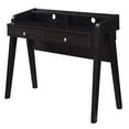thumbnail image 4 of Convenience Concepts Newport 34.75 in. Tall Deluxe 2 Drawer Desk with Shelf, Espresso, All Ages, 4 of 8