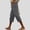 Gray, variant on JUSLIO Womens Capris Drawstring High Waist, with Pockets Lace Everyday Casual Linen Capris