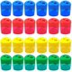 thumbnail image 1 of Sacapuntas manual de 24 piezas, sacapuntas pequeños de doble orificio de colores surtidos a granel con tapa para la escuela, la oficina y el hogar Namotu CZBG-HQ111, 1 of 7