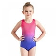 thumbnail image 1 of Girls Leotards Gymnastic Dance Onesies Ballet Tank Sleeveless Colorful Shiny Leotard, for 5-14 Years, 1 of 7
