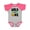Baseball Heather and Hot Pink, variant on Inktastic Wild and One Cute Lion Birthday Boys or Girls Baby Bodysuit