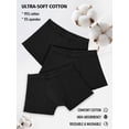 thumbnail image 7 of UNEEI Washable Incontinence Underwear for Men, 150ml Absorbent Leakproof Cotton Boxer Briefs, Reusable Mid-Rise Comfort Fit, Reliable Protection for Daily & Overnight Wear, 3 Pack Black, L, 7 of 7