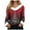 Brick Red, variant on Christmas Sweaters for Women Funny Xmas Tree Print Fur V Neck Xmas Graphic Long Sleeve Holiday Pullover Tops (White, M)
