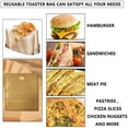 6 Pack Toaster Bags Reusable for Grilled Cheese Sandwiches Safest