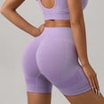 thumbnail image 2 of CONFREE Summer Leggings For Women Lightweight High Waist Compression Legging Shorts For Women Solid Color Workout Exercise Fitness Biker Yoga Shorts, 2 of 3