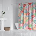 thumbnail image 2 of Pioneer Flower Floral Print Pattern Shower Curtain 72"x84", Bathroom Decorative Shower Curtain Set with 12 Hooks, Waterproof Washable, 2 of 6