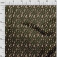 thumbnail image 3 of oneOone Polyester Spandex Chocolate Brown Fabric Sea Sewing Material Print Fabric By The Yard 56 Inch Wide, 3 of 4