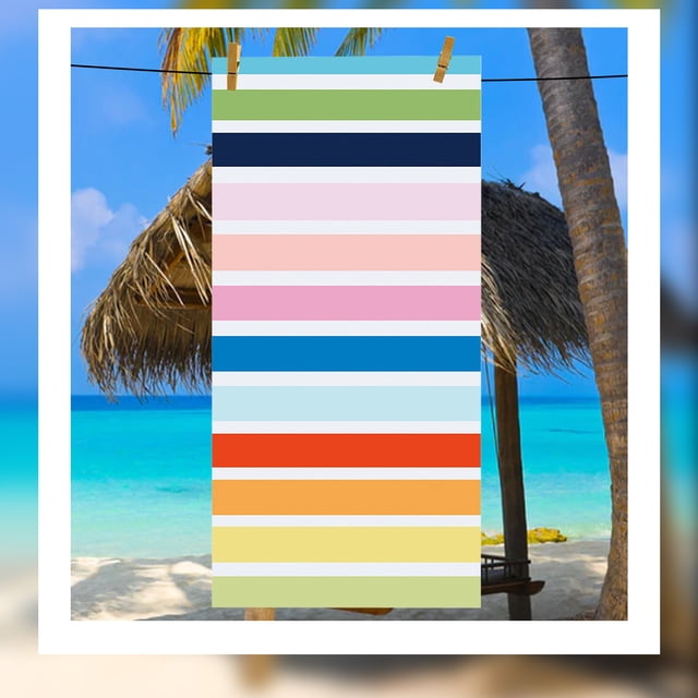 RXIRUCGD Microfiber Beach Towel Super Lightweight Colorful Bath Towel Sandproof Beach Blanket Multi-Purpose Towel For Travel Swimming Pool Swim Towels For Adults