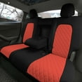 thumbnail image 3 of For 2020-2025 Tesla Model Y FH Group Waterproof Neoprene Custom Fit Made Car Seat Covers - Rear Red, 3 of 6