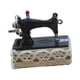thumbnail image 2 of Máquina de coser en miniatura para casa de muñecas 1:12, accesorios para manualidades antiguas Negro, 2 of 9
