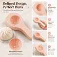 thumbnail image 5 of 4 pcs Dumpling Mold Silicone Baozi Maker, for Flower Shaped Steamed Buns, Soft Non-Stick Design Matching Cavities Form Radial Pleats Around Filling and Gentle Tap Releases Each Portion,, 5 of 7