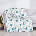 thumbnail image 3 of Rateoe Dachshund Dog Puppy Pattern Flannel Throw Blanket, Ultra-soft Blanket for Bed, Couch, Car, Hypoallergenic Anti-pilling blanket-60"x50"(Horizontal), 3 of 6