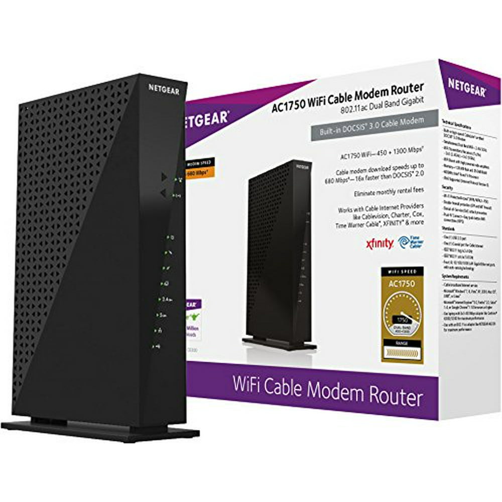 Netgear C6300-100NAS AC1750 (16x4) DOCSIS 3.0 WiFi Cable Modem Router