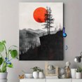 thumbnail image 4 of Qisvanset 12x16 Inch 2D Flat Framed Canvas Art, Love Like Jesus Minimalist Landscape Bible Verse Wall Art Religious Gift for Men, 4 of 5